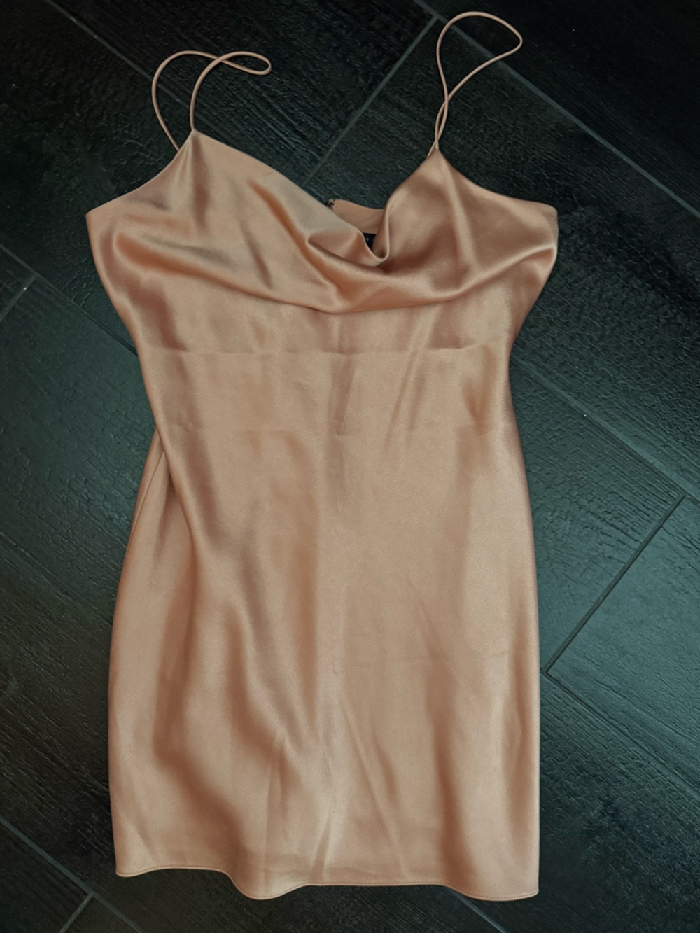 Alice and Olivia Cowl neck mini dress